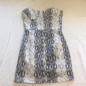SALTY snake skin pattern sexy club dress